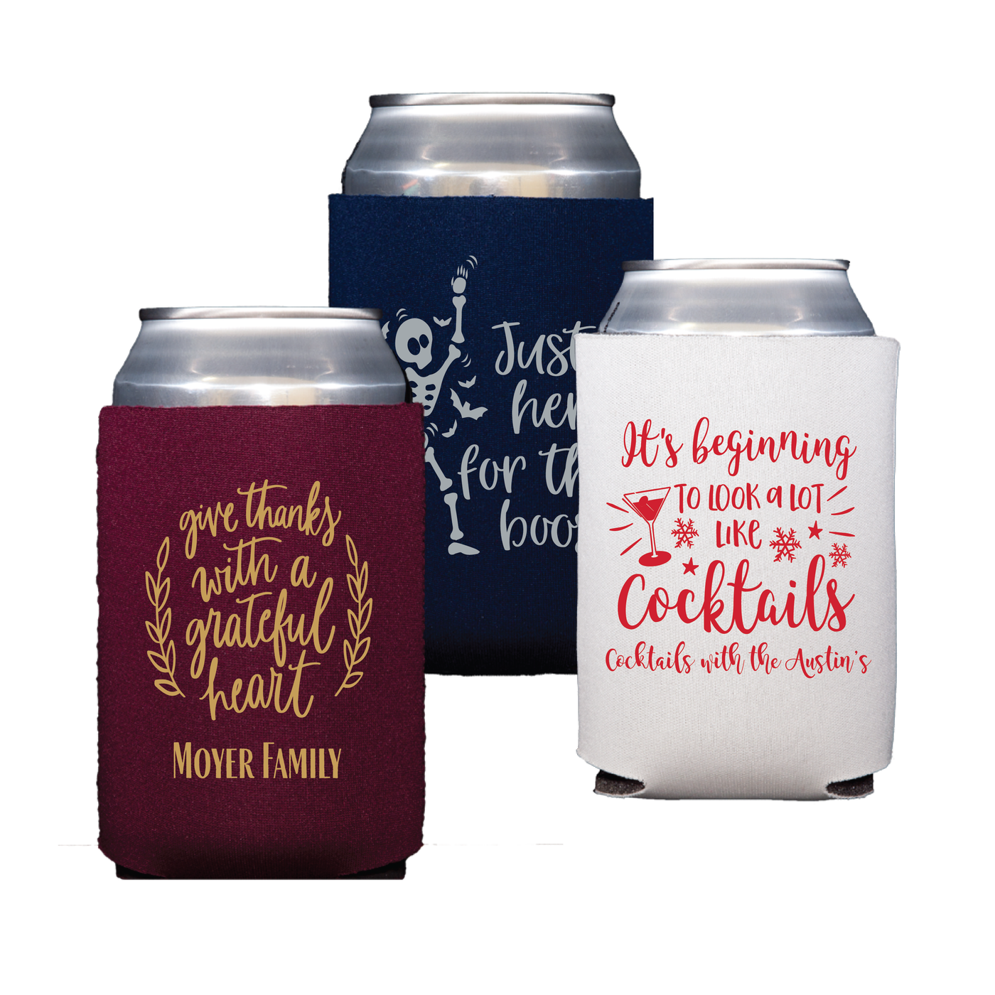 Holiday Can Coolers