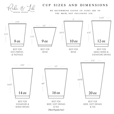 Design Your Own Frosted Shatterproof Plastic Cups