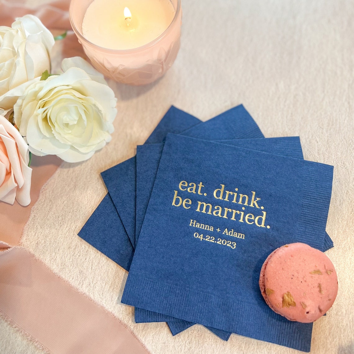 Eat. Drink. Be Married. Wedding Napkins