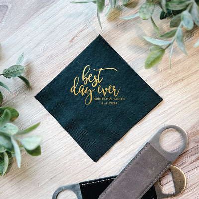 Best Day Ever Wedding Napkins