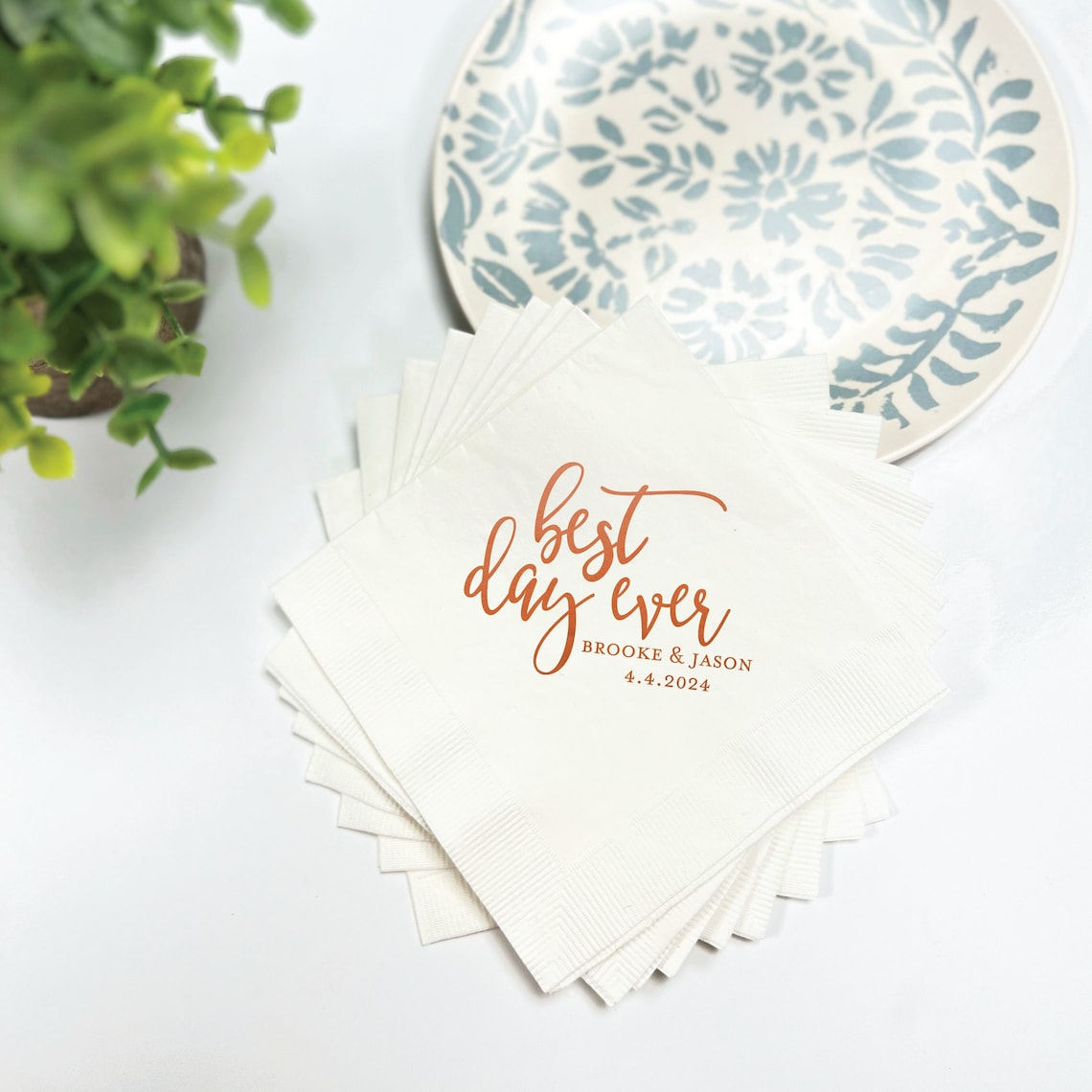 Best Day Ever Wedding Napkins