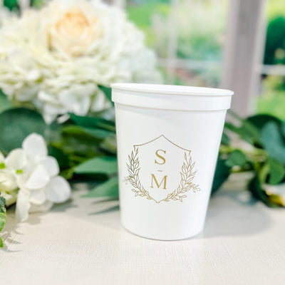 Custom Personalized Wedding Stadium Cups