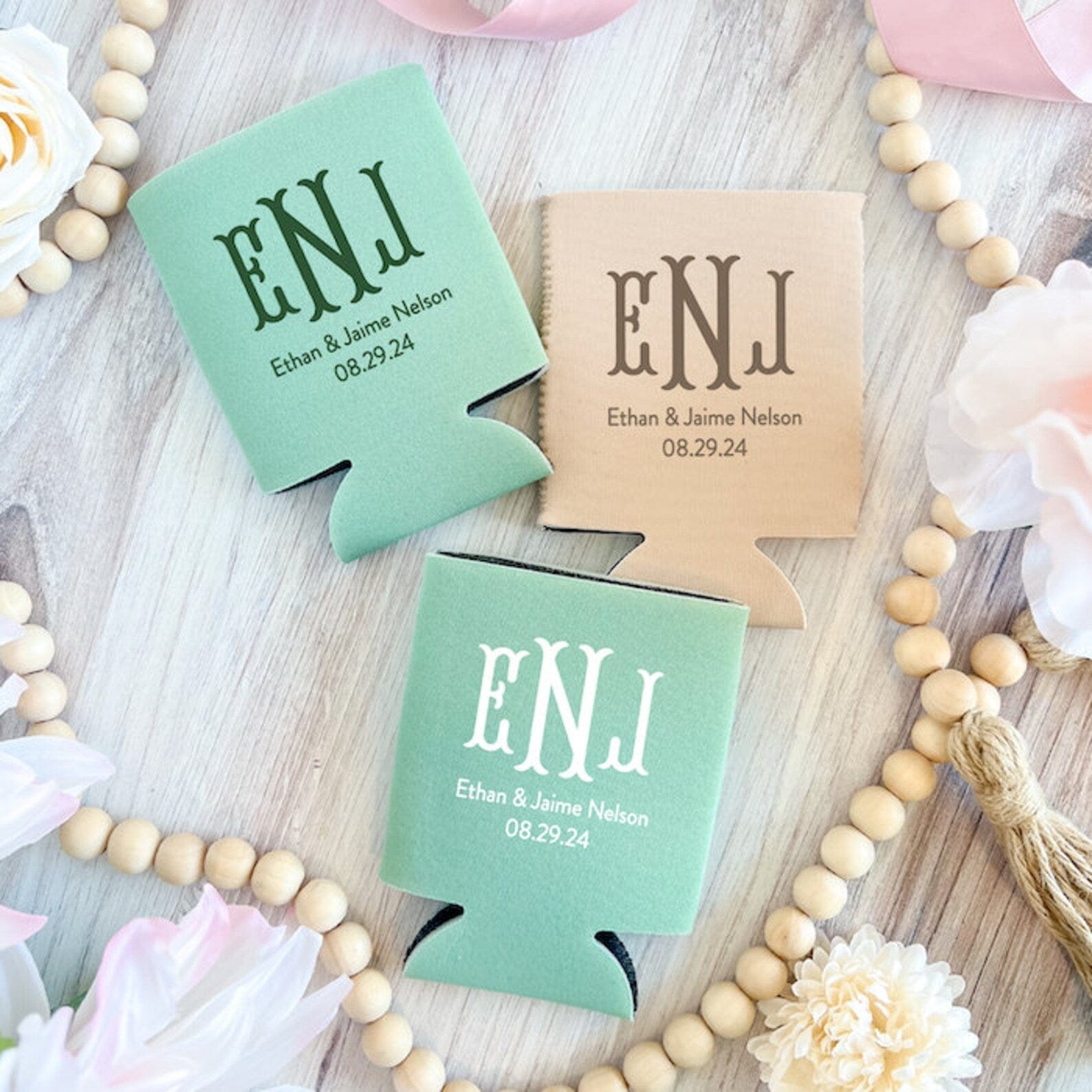 Personalized Can Coolers for Wedding Guests - Can Cooler