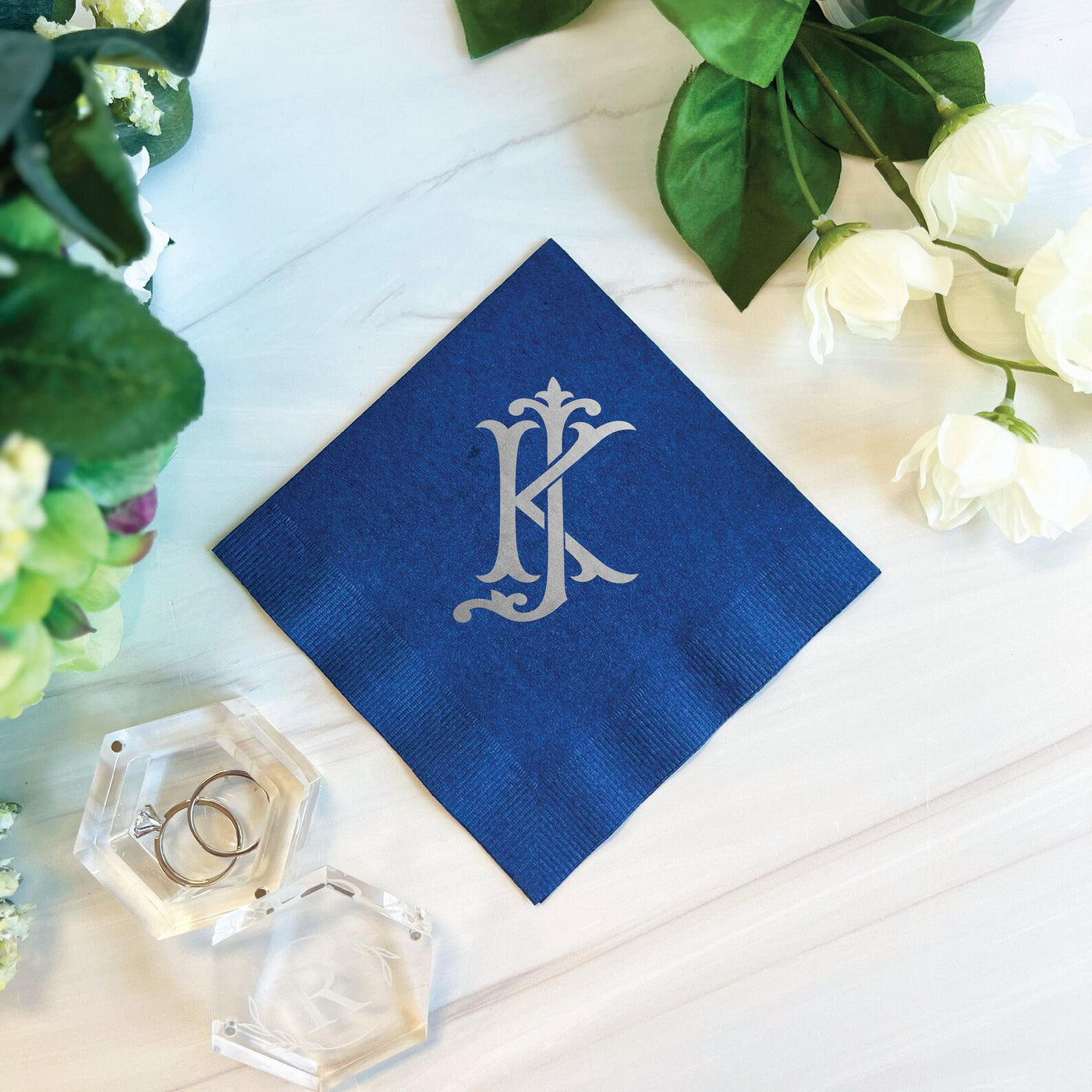 Custom Monogram Napkins for Your Wedding