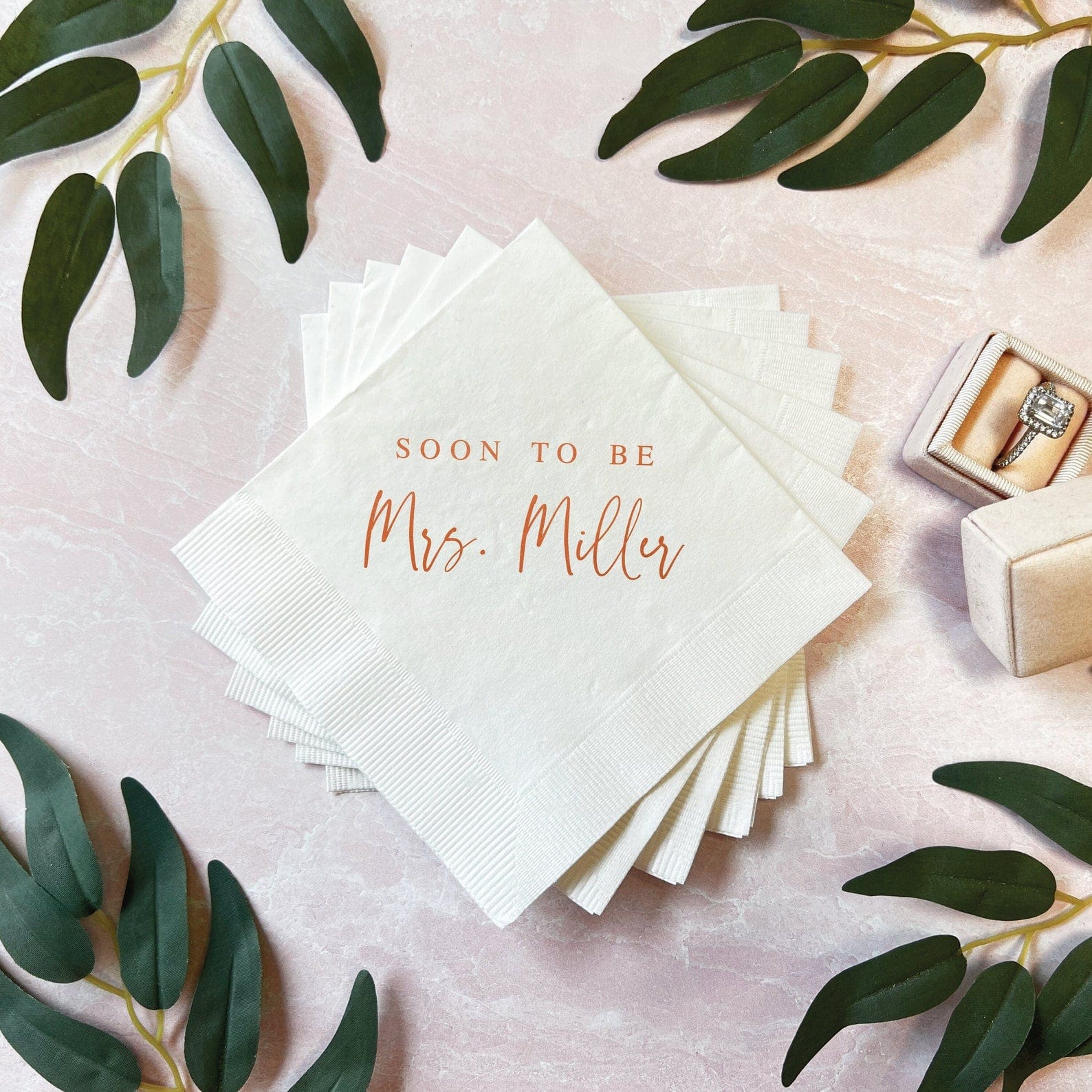 Soon to Be Mrs Bridal Shower Napkins - Napkins - Foil Stamped