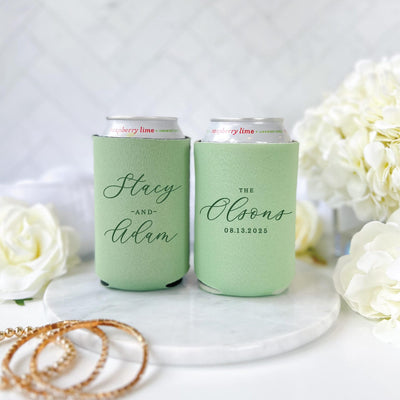 Custom Beer Can Coolers for Wedding Favors