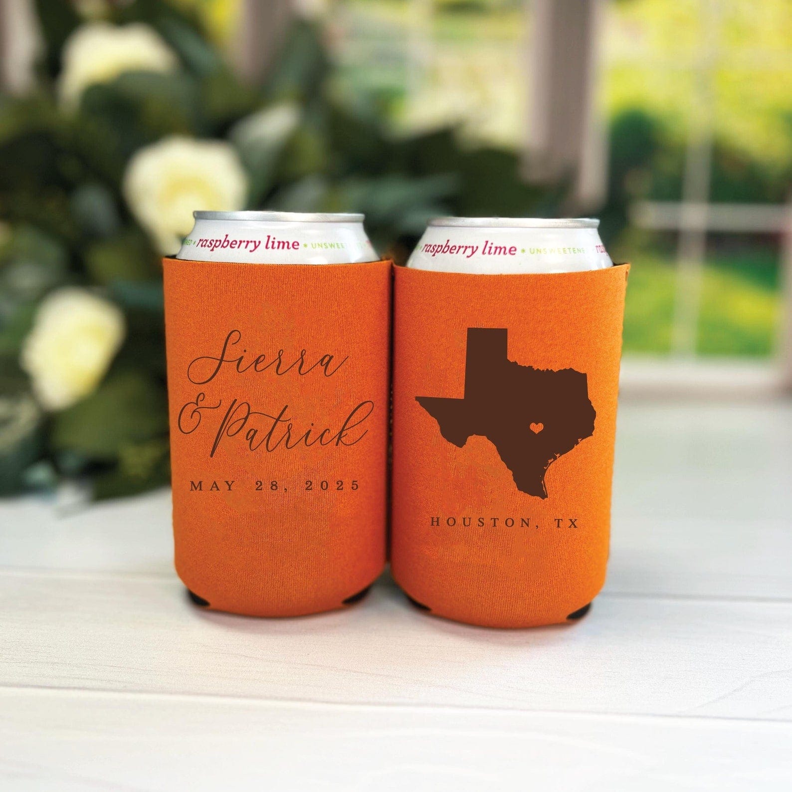 State Love Wedding Can Holder - Can Cooler