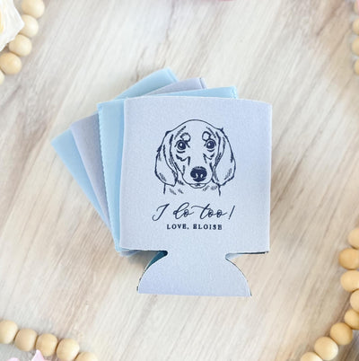 Custom Illustrated Dog Can Holder