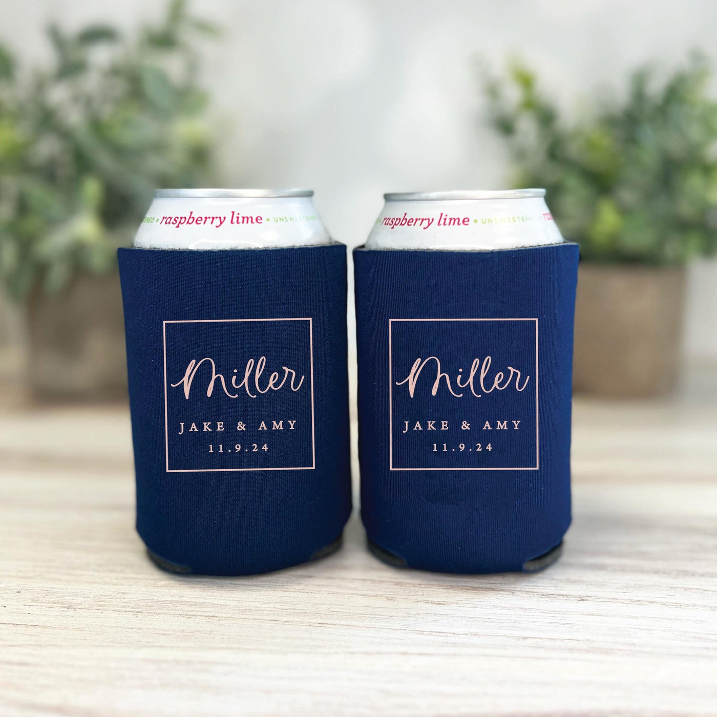 Personalized Wedding Can Cooler Favors