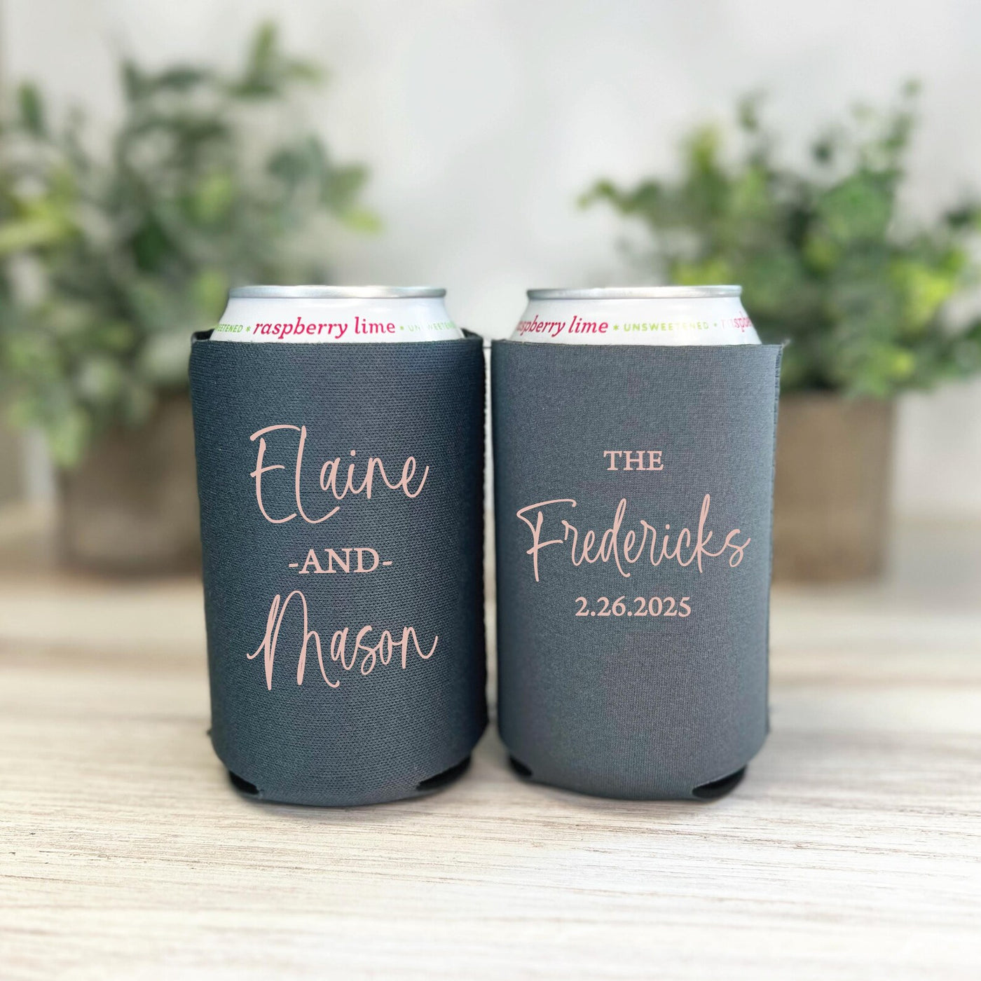 Custom Beer Can Coolers for Wedding Favors