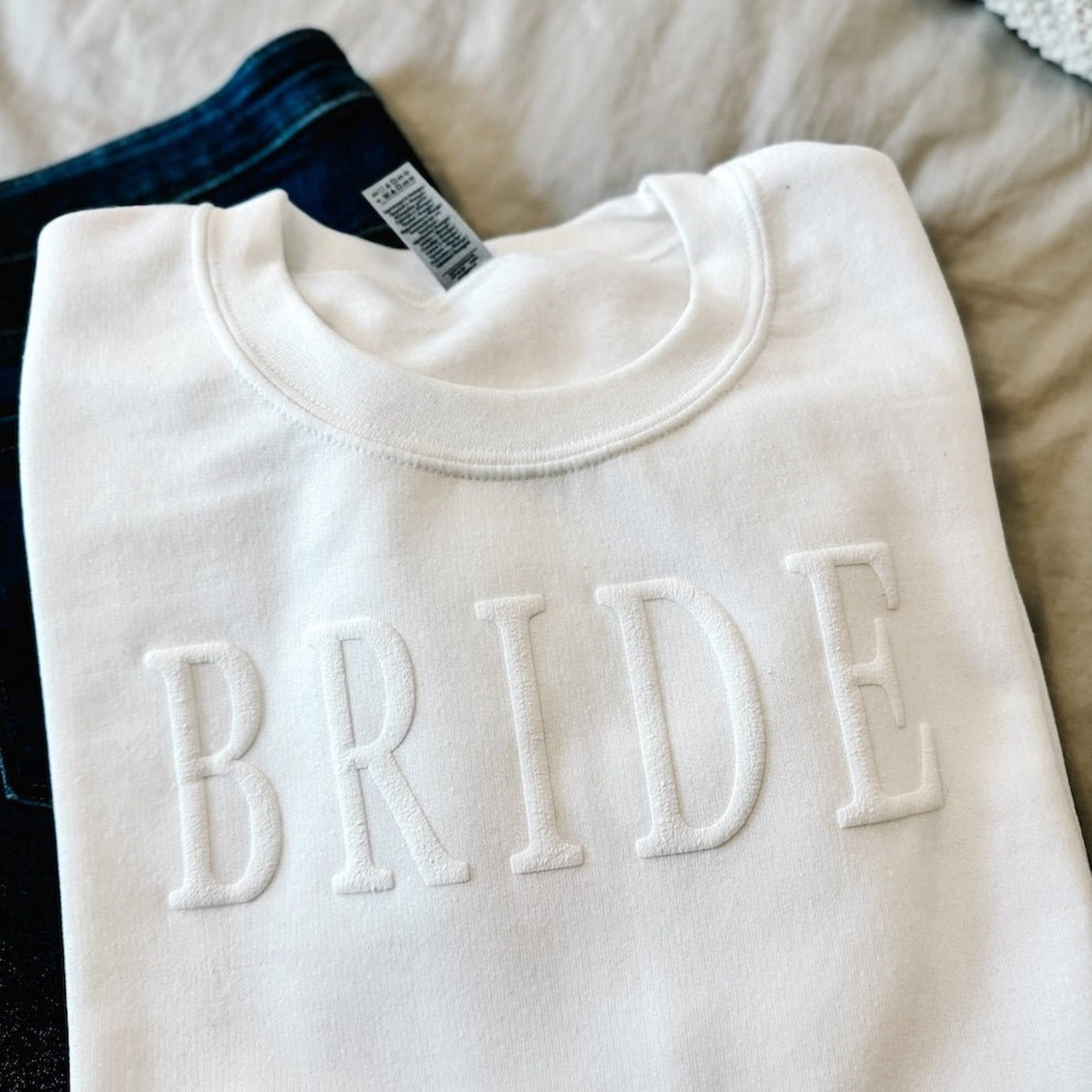 Bride Embossed Puff Print T-Shirt