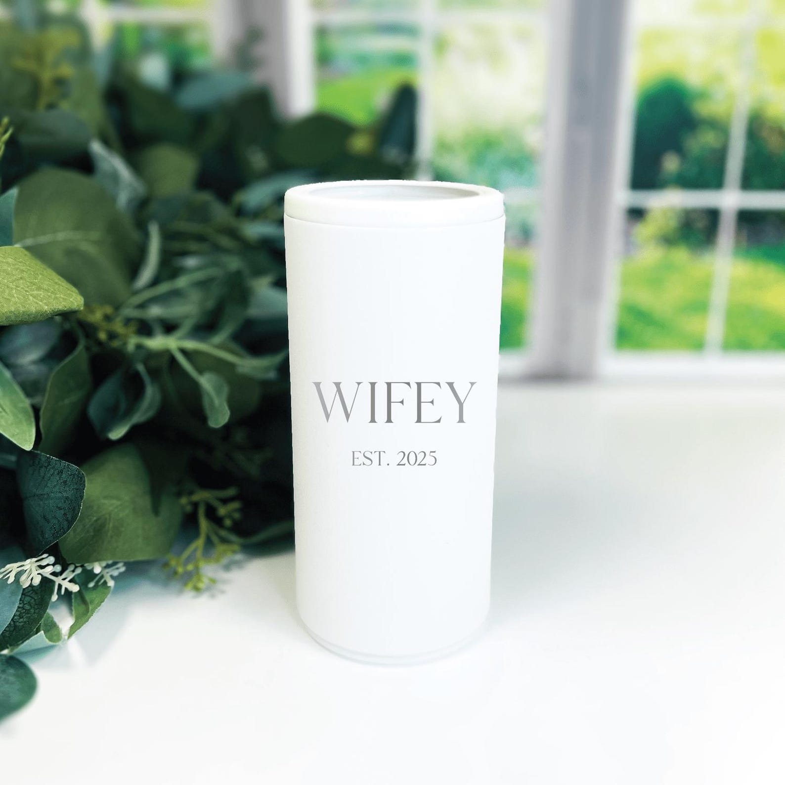 Hubby and Wifey Can Cooler Gift Set - Laser Engraved - Can Cooler