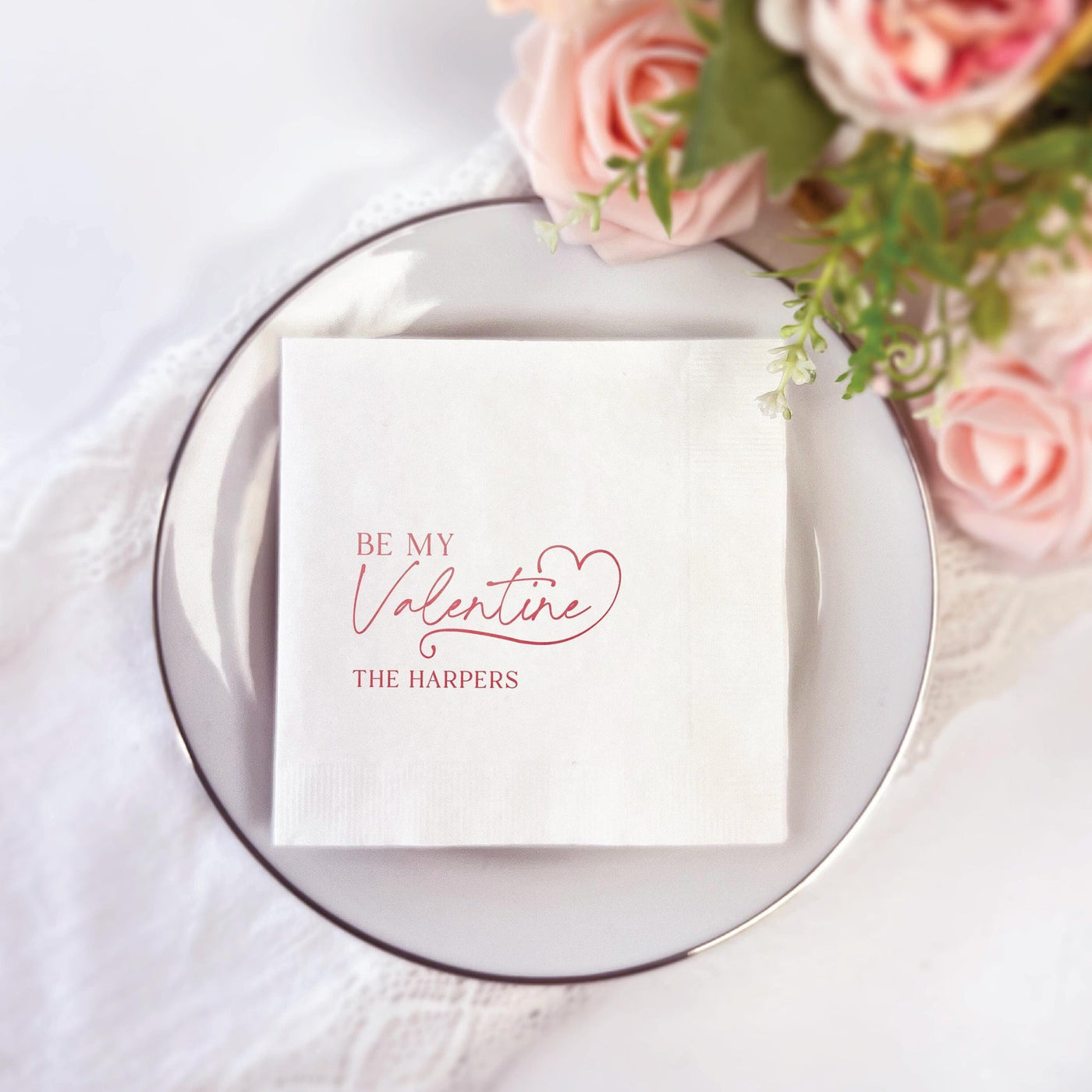 Be My Valentine Party Napkins