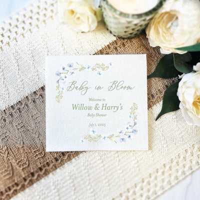 Baby In Bloom Full Color Napkins