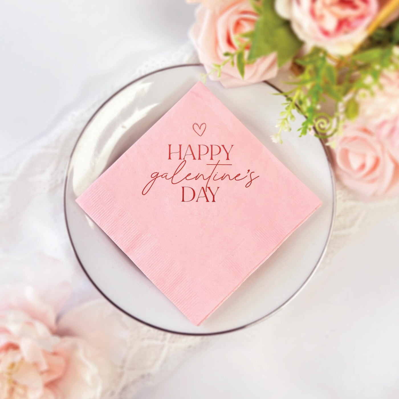 Happy Galentine's Day Party Napkins