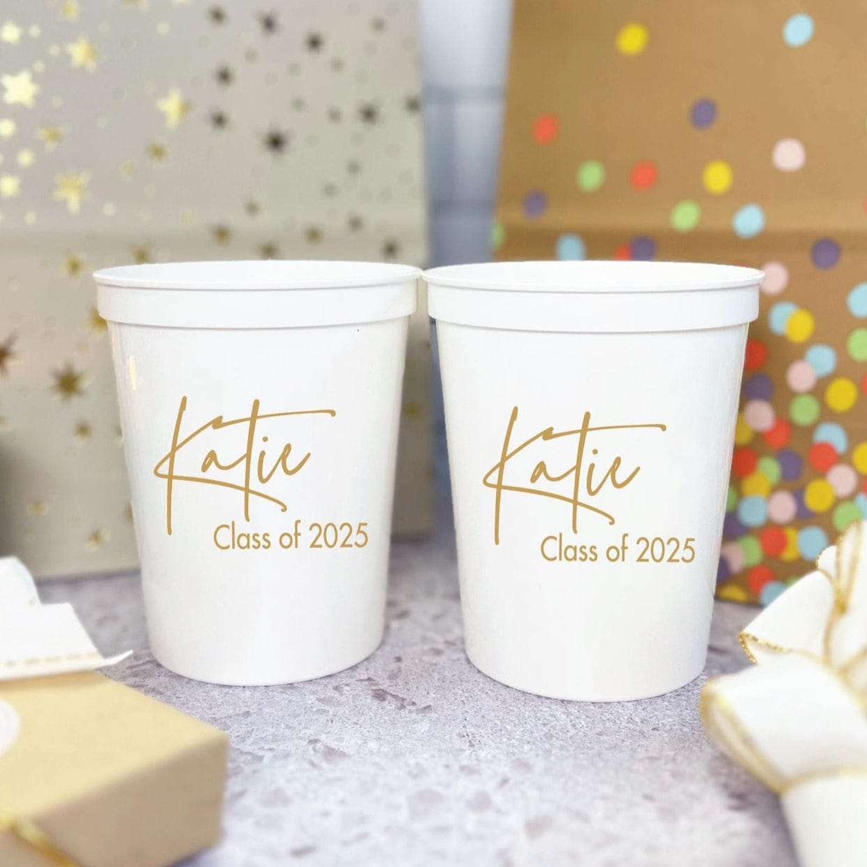 Modern First Name Graduation Stadium Cups - Cup - Stadium