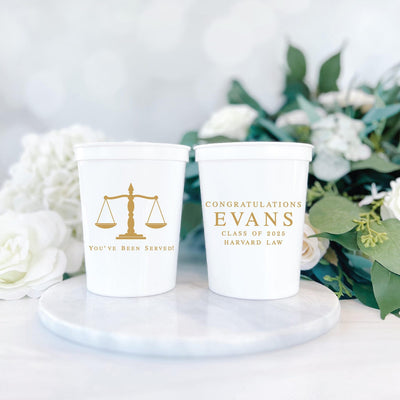 You've Been Served Law School Graduation Stadium Cups - Cup - Stadium