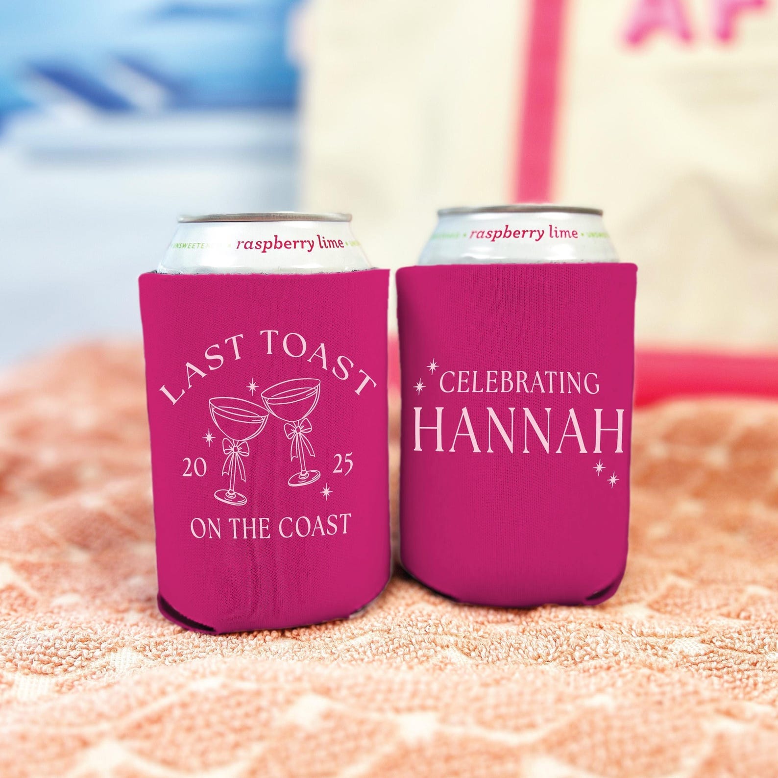 Last Toast On The Coast Bachelorette Can Cooler - Can Cooler