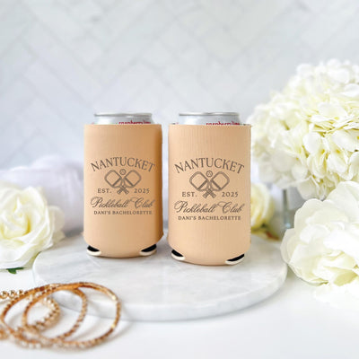 Pickleball Club Personalized Bachelorette Can Cooler