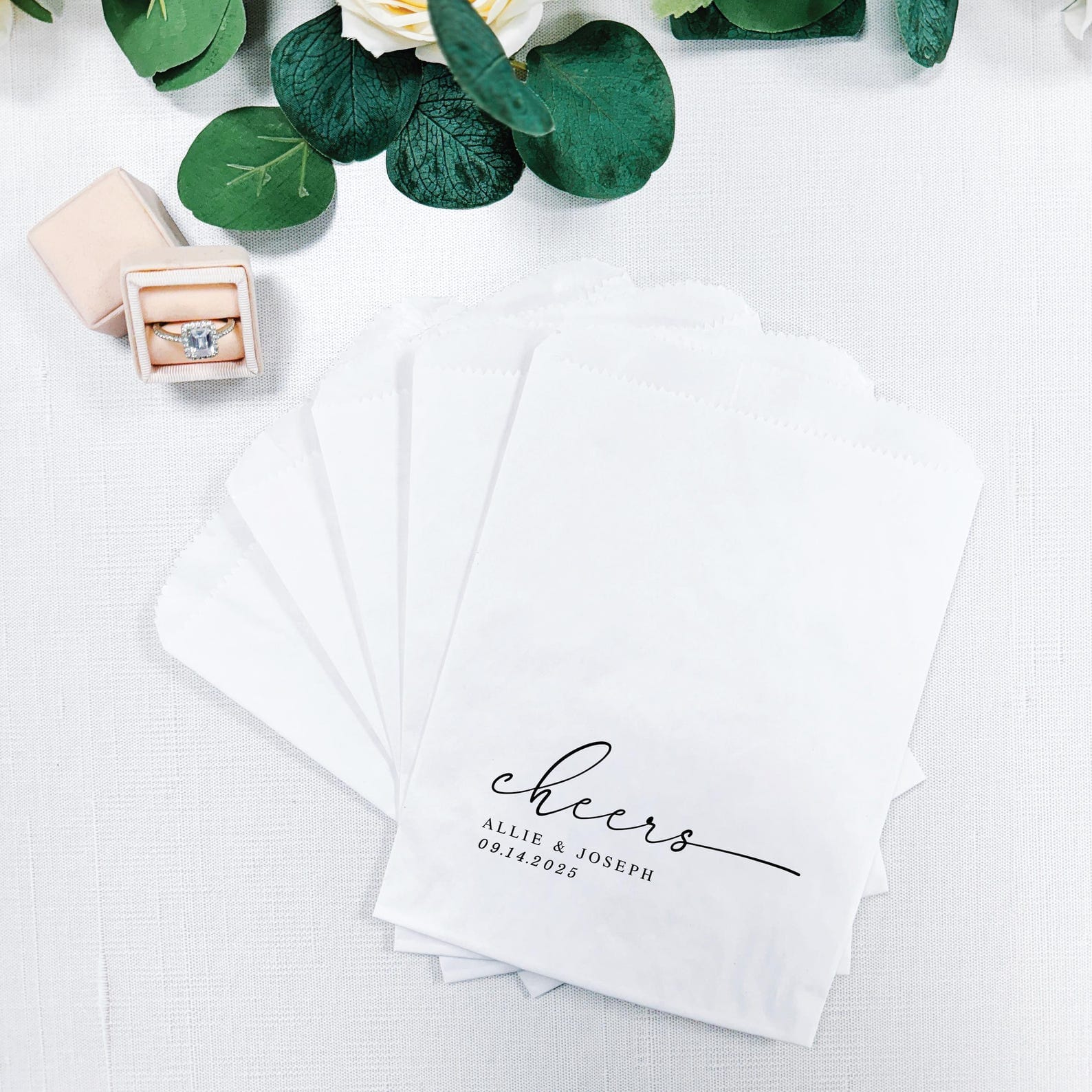 Cheers Wedding Favor Treat Bag - Treat Bag - Full Color