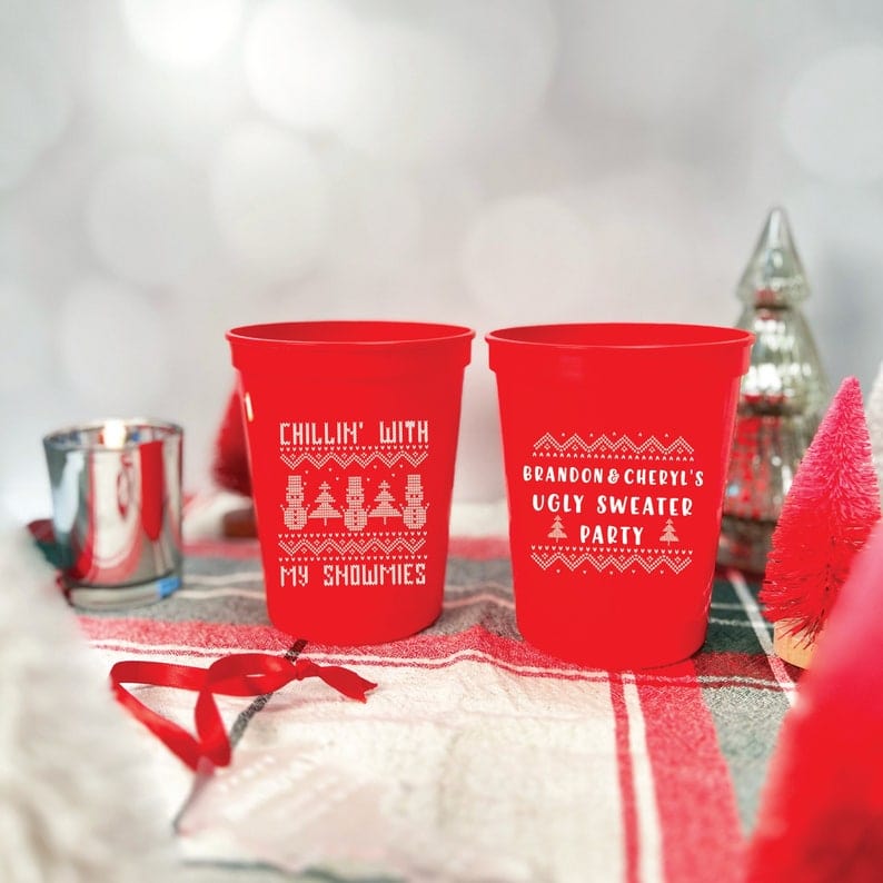 Ugly Sweater Christmas Stadium Cups - Cup - Stadium
