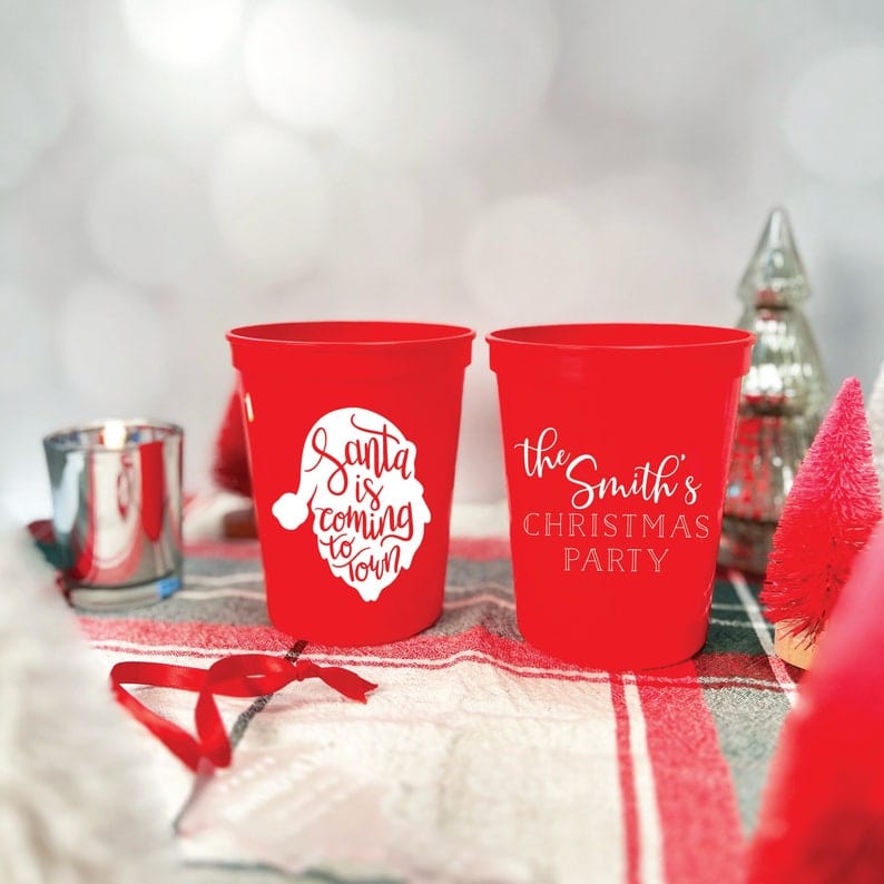 Santa Is Coming To Town Stadium Cups - Cup - Stadium