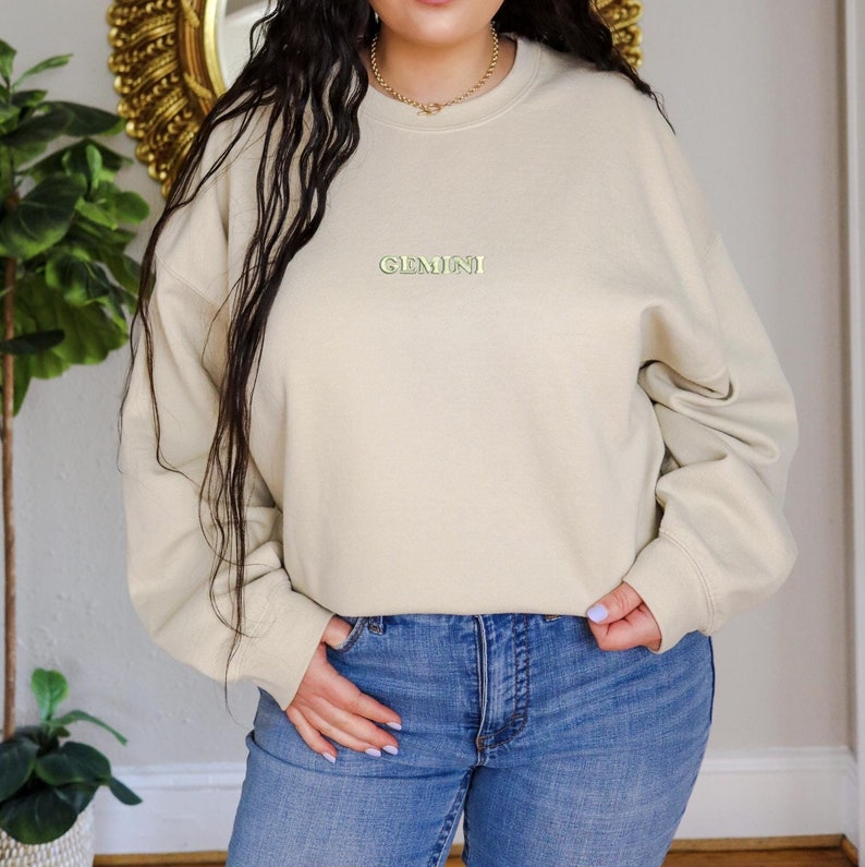 Zodiac Embroidered Sweatshirt