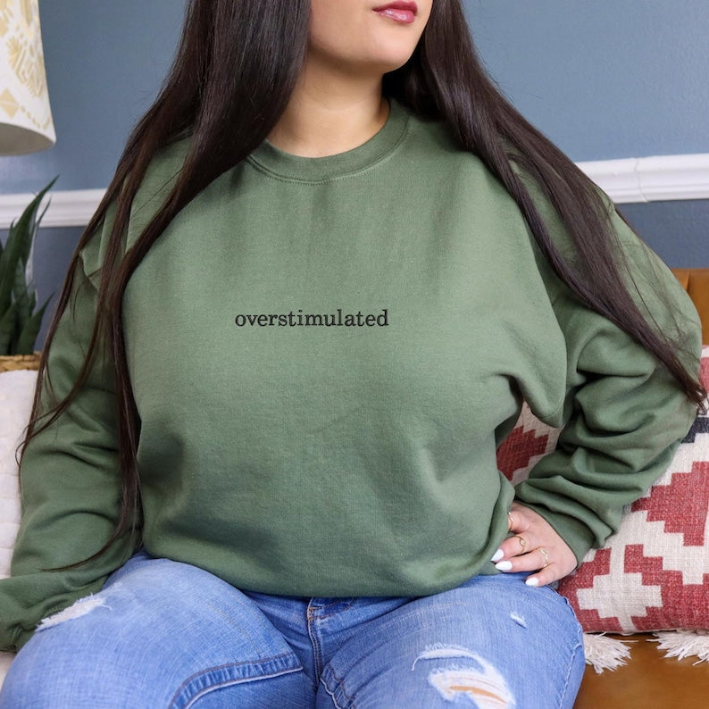 Overstimulated Embroidered Sweatshirt