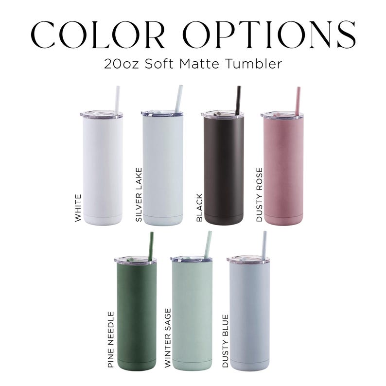 Personalized First Name Skinny Tumblers