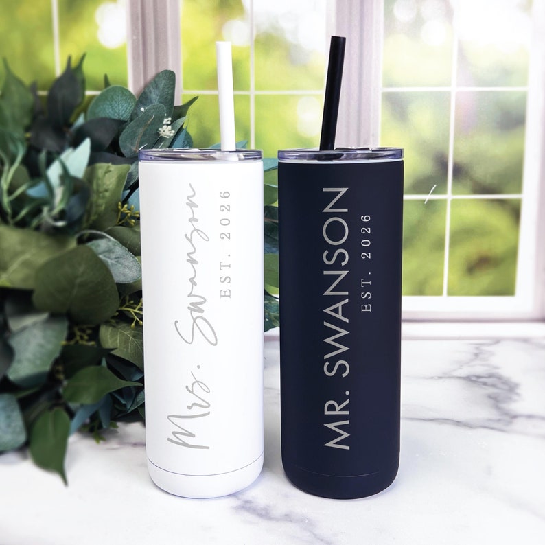 Mr and Mrs Skinny Tumbler Set