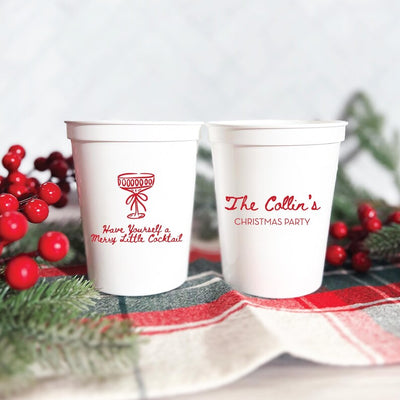 Have a Merry Little Cocktail Stadium Cups