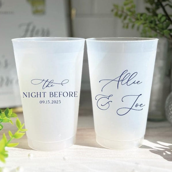 The Night Before Wedding Frosted Plastic Cups - Cup - Frosted