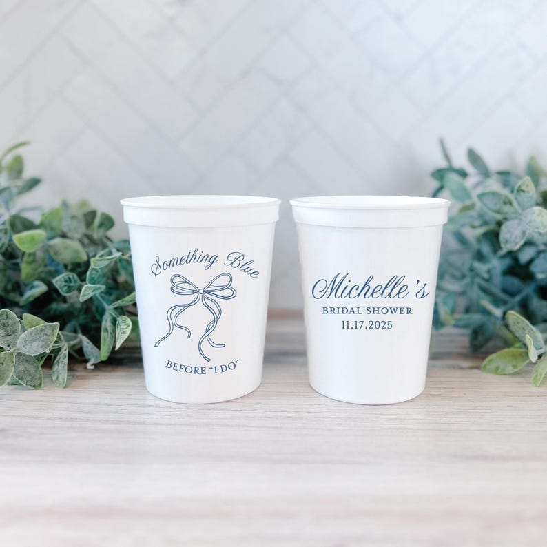 Something Blue Before I Do Bridal Shower Stadium Cups - Cup - Stadium