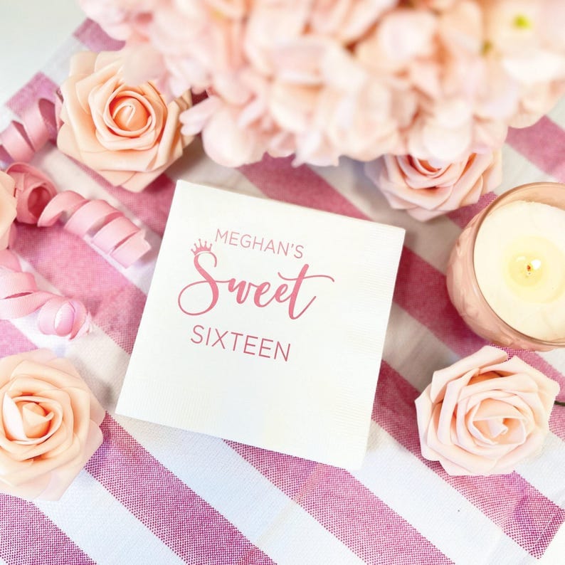 Teen Birthday Napkins - Napkins - Foil Stamped