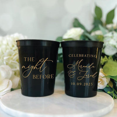 The Night Before Wedding Stadium Cups