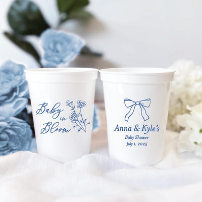 Baby In Bloom Baby Shower Stadium Cups