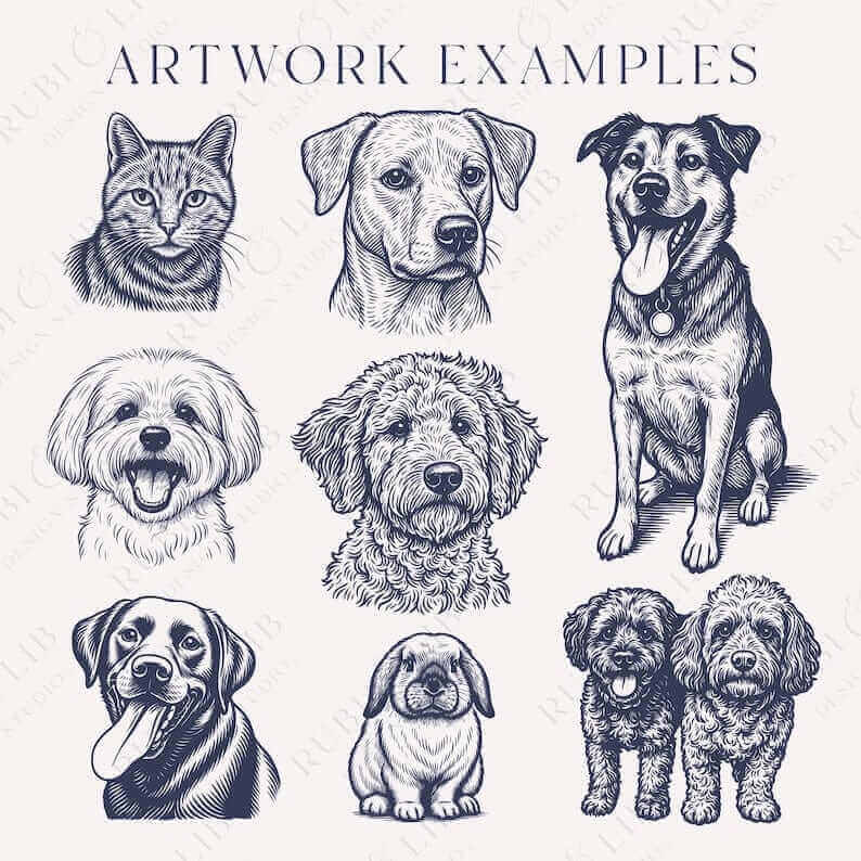 Custom Pet Face Wedding Napkins