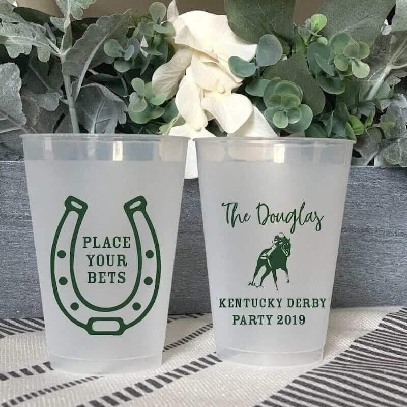 Place Your Bets Plastic Party Cups - Cup - Frosted
