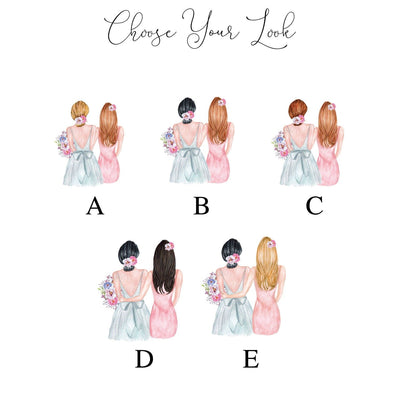 Personalized Bridal Party Acrylic Ornament