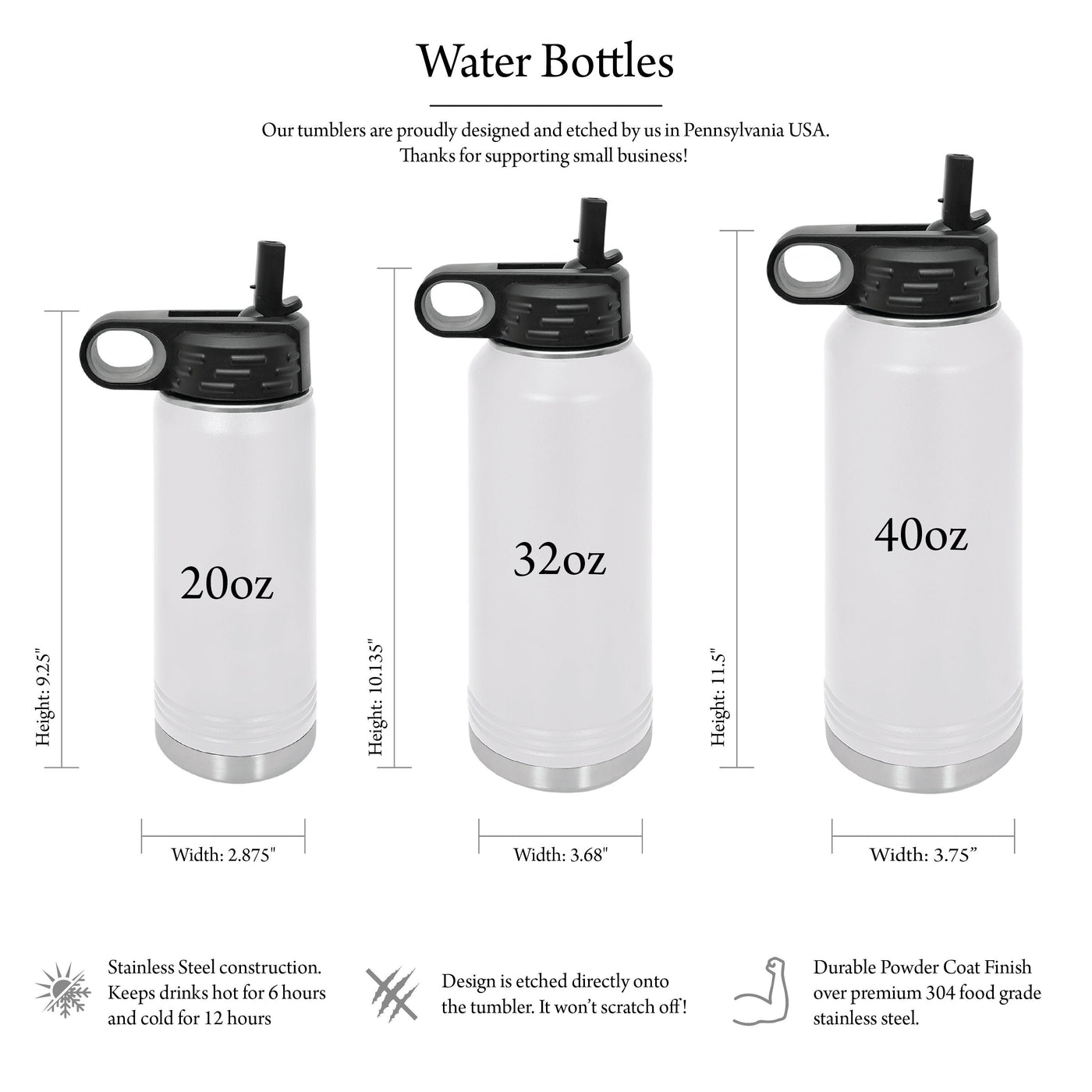 Hubby and Wifey Water Bottle Gift Set - Barn Street Designs