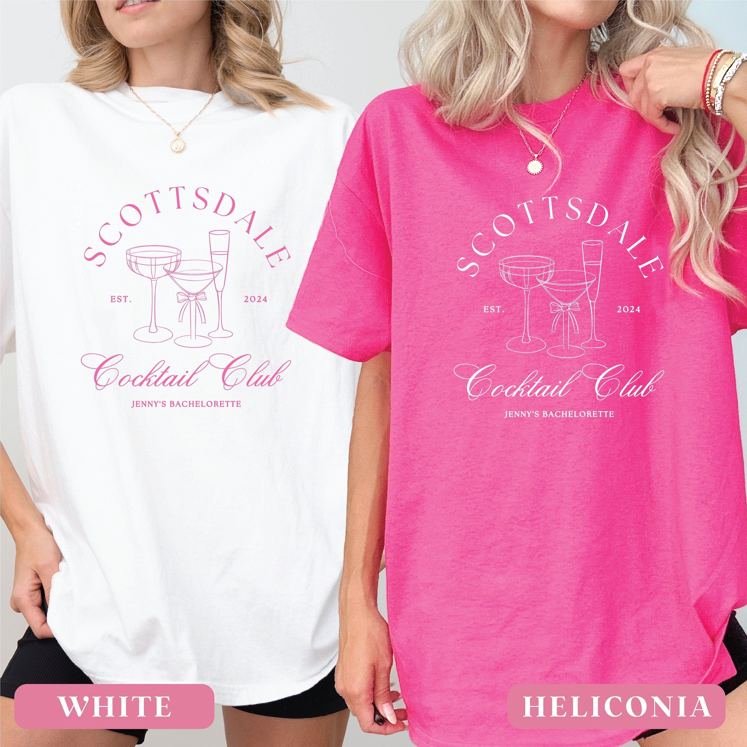 Scottsdale Cocktail Club Bachelorette T-Shirt - T-Shirt Bachelorette DTF