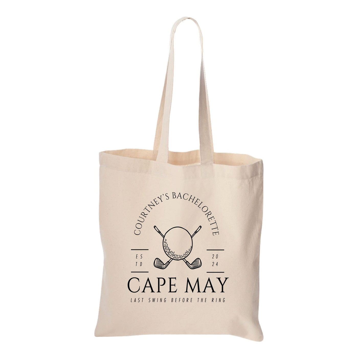 a tote bag with a logo on it