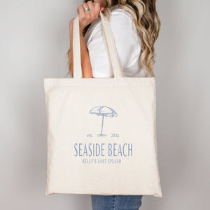 Last Splash Bachelorette Canvas Tote Bag