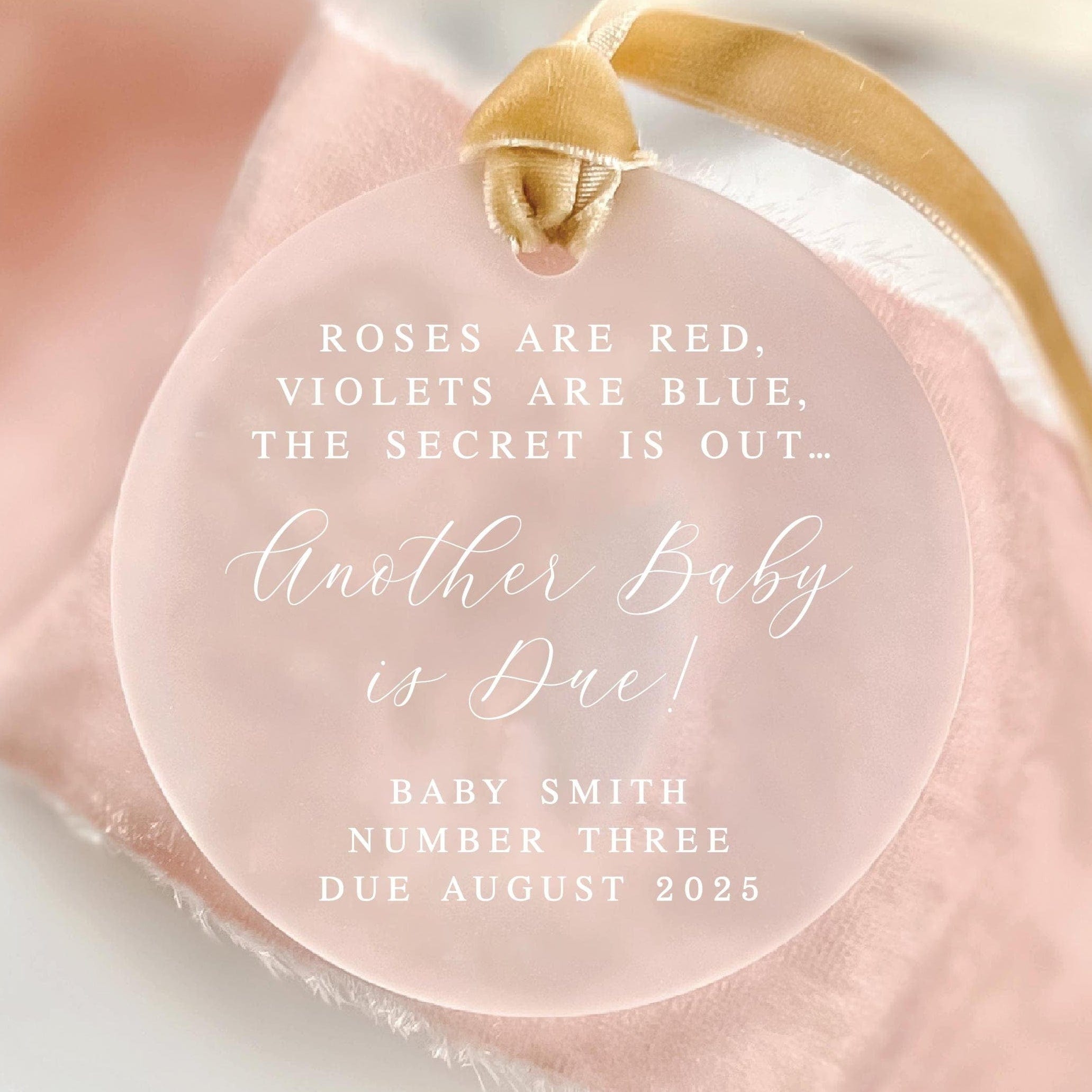 Another Baby is Due Ornament