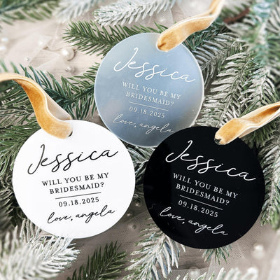 Bridal Party Proposal Ornament
