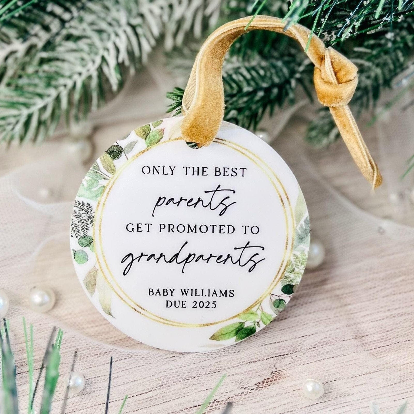 Best Parents Get Promoted Ornament