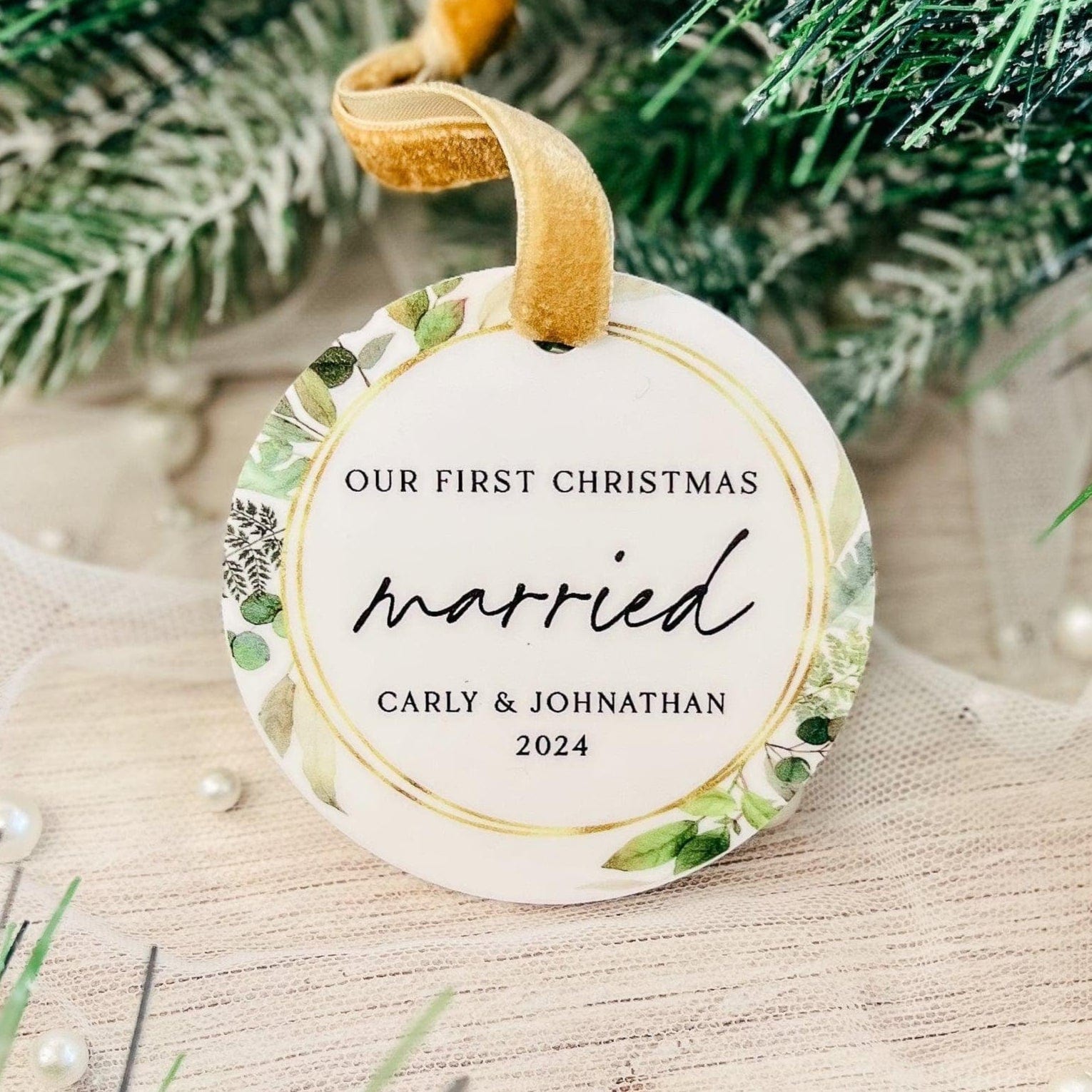 Our First Christmas Married Ornament