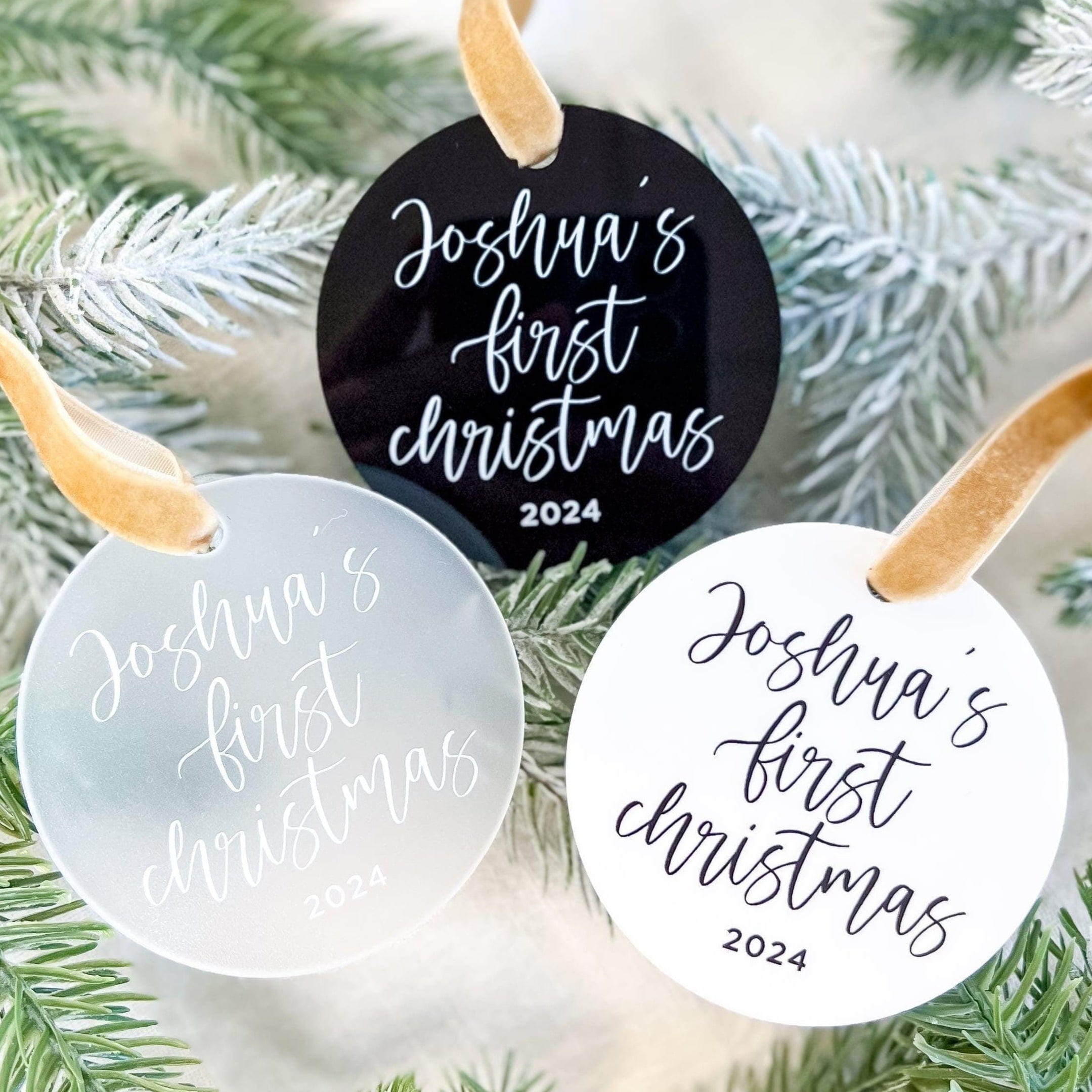 Personalized Baby's First Christmas Ornament