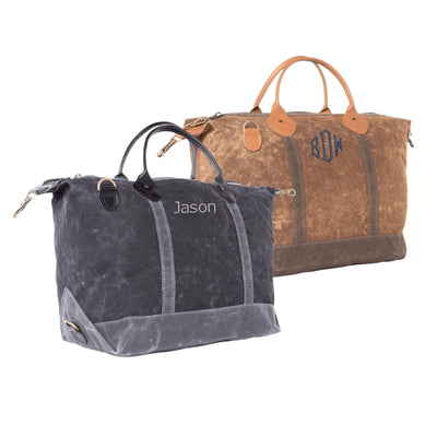 Waxed Canvas Weekender Bag