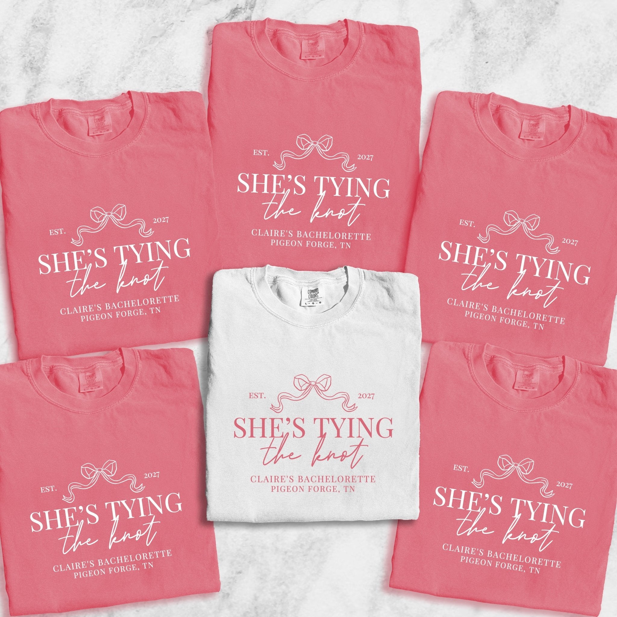 She's Tying the Knot Bachelorette T-Shirt